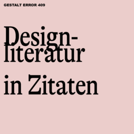 Designliteratur in Zitaten