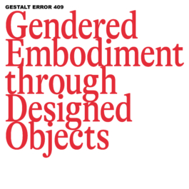 Embodiment trough designed objects