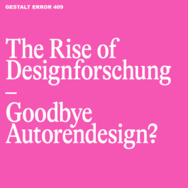 Rise of Designforschung